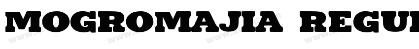 MOGRomajiA Regular字体转换